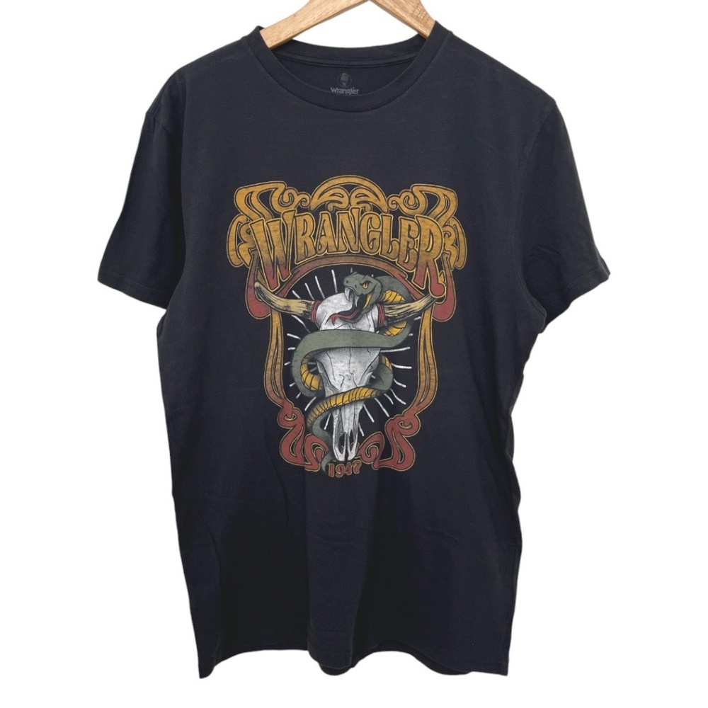 NWOT Wrangler Cow Skull & Snake Graphic T-Shirt Men's Medium